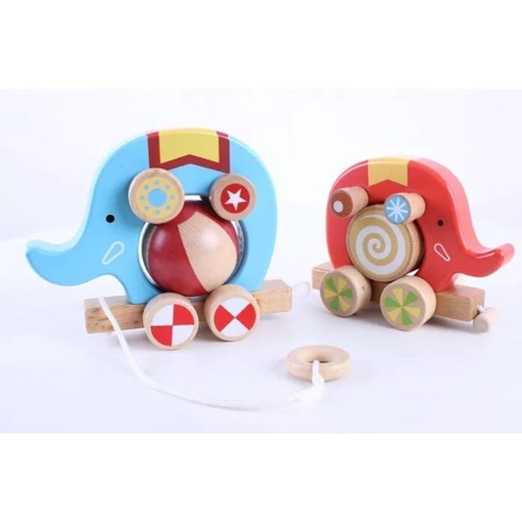 NEW Ed-Inter Wood Elephant Circus Toys - Picture 7 of 9